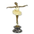 Bronzefigur Ballerina, A BRONZE SCULPTURE OF A BALLERINA