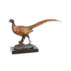 Bronzefigur Fasan, A BRONZE SCULPTURE OF A PHEASANT