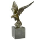 Bronzefigur Taube im Flug, A BRONZE SCULPTURE OF A PIGEON IN FLIGHT