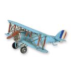 Blechmodel Miniatur-Flugzeug, Doppeldecker, A TIN MODEL OF AN AIRPLANE