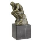 Bronzefigur "Der Denker", Denkerfigur, Männerfigur, A BRONZE SCULPTURE OF THE THINKER