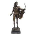 Bronzefigur Apollo Belvedere, Gartenfigur, Höhe 61,9 cm, A BRONZE SCULPTURE OF APOLLO BELVEDERE