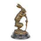 Bronzefigur Hase