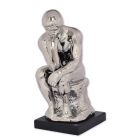 Keramikfigur "Der Denker", Denkerfigur, Männerfigur, A CERAMIC FIGURINE OF THE THINKER