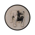 Gusseisenschild, A CAST IRON BULLDOG PLAQUE