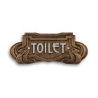 Gusseisen-Schild "Toilette", Jugendstil, A CAST IRON ART NOUVEAU "TOILET" PLAQUE