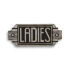 Gusseisenschild, A CAST IRON ART DECO SIGN "LADIES"