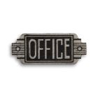 Gusseisenschild, A CAST IRON ART DECO SIGN "OFFICE"