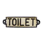 Gusseisen-Schild "Toilette", A CAST IRON "TOILET" PLAQUE