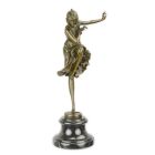 Bronzefigur Hindu-Tänzerin, A BRONZE SCULPTURE OF A HINDU DANCER