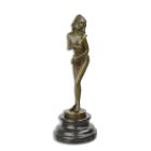 Erotische weibliche Bronzefigur, AN EROTIC BRONZE SCULPTURE OF A FEMALE NUDE