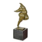 Moderne Bronzefigur weiblicher Akt, A MODERNIST BRONZE SCULPTURE OF A FEMALE NUDE