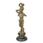 Bronzefigur Faun mit Bacchus, A BRONZE SCULPTURE OF A FAUN WITH LITTLE BACCHUS