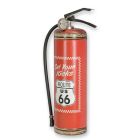 Blechschild in Feuerlöscherform, AN EMBOSSED TIN PLATE - FIRE EXTINGUISHER RED