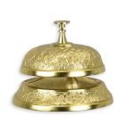 Vergoldete Hotelklingel aus Messing, A BRASS GOLD HOTEL BELL