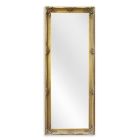 Wandspiegel, rechteckig, verzierter, goldfarbener Rahmen, Ganzkörperspiegel,  A GOLD MIRROR