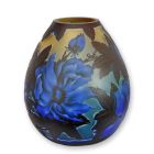 Kameo-Glasvase Pfingstrosendekor, Höhe 23,6 cm, Blumenvase, Blütendekor, A CAMEO GLASS VASE 'PEONY'