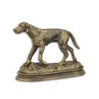 Gusseisen-Tierfigur Hund, A CAST IRON FIGURINE OF A HOUND