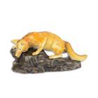 Gusseisentierfigur Fuchs, A CAST IRON FIGURINE OF A CRAWLING FOX