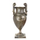 Gusseisenvase im Empire-Stil bronzefarben, A CAST IRON EMPIRE-STYLE VASE - BRONZE FINISH