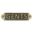 Gusseisenschild "Gents" (Herren) A CAST IRON "GENTS" PLAQUE