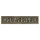 Gusseisenschild "No Parking" (Kein Parken), A CAST IRON "NO PARKING" PLAQUE