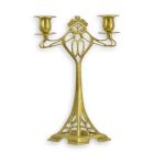 Zweiflammiger Bronze-Kerzenhalter, Kandelaber, A TWO LIGHT BRONZE CANDELABRUM