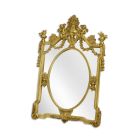 Spiegel mit goldfarbenem Polyresin-Rahmen, AN ORNATE RESIN MIRROR - GOLD