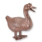 Gusseisenfigur Gans, A CAST IRON FIGURINE OF A GOOSE