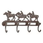 Paar Garderobenhaken aus Gusseisen, A PAIR OF CAST IRON COAT HOOKS