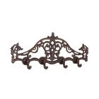 Paar Garderobenhaken aus Gusseisen, A PAIR OF CAST IRON COAT HOOKS