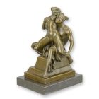 Erotische Bronzefigur, AN EROTIC BRONZE SCULPTURE