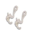 Paar Wandhaken mit Schwanenfigur aus Gusseisen, A PAIR OF CAST IRON  SWAN COAT HOOKS