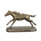 Gusseisenfigur Pferd, A CAST IRON SCULPTURE OF A GALLOPING HORSE