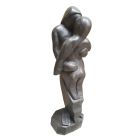 Abstrakte Marmorfigur, schwarz, BLACK MARBLE  ABSTRACT FIGURE