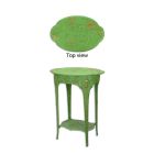 Jugendstil-Gusseisentisch, grün, A GREEN CAST IRON ART NOUVEAU FLOWER TABLE