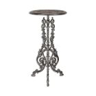 Gusseisentisch, silberfarben, A CAST IRON PLANT TABLE, SILVER