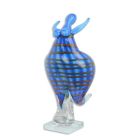 Glasfigur weibliche Tänzerin im Murano-Stil, A MURANO STYLE GLASS FIGURINE OF A FEMALE DANCER