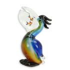 Glasfigur Pelikan im Murano-Stil, A MURANO STYLE GLASS FIGURINE OF A PELICAN