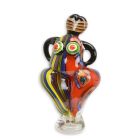 Glasfigur Frau im Murano-Stil, A MURANO STYLE GLASS FIGURINE OF A FEMALE DANCER