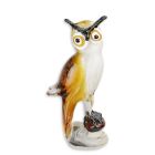 Glasfigur Eule im Murano-Stil, A MURANO STYLE GLASS FIGURINE OF AN OWL