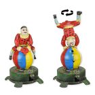 Spardose aus Gusseisen, A CAST IRON CLOWN ON BALL MECHANICAL BANK