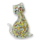 Glasfigur Katze, Katzenfigur, Murano-Stil, A MURANO STYLE GLASS FIGURINE OF A CAT