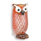 Glasfigur Eule, Eulenfigur, Murano-Stil, A MURANO STYLE GLASS FIGURINE OF AN OWL