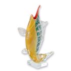 Glasfigur Segelfisch im Murano-Stil, A MURANO STYLE GLASS FIGURINE OF A SAILFISH