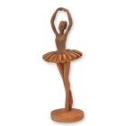 Ballerina aus Polyresin, rostfarben, Tanzfigur, A RESIN BALLERINA IN RUSTY FINISH