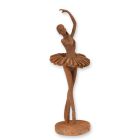 Ballerina aus Polyresin, rostfarben, Tanzfigur, A RESIN BALLERINA IN RUSTY FINISH