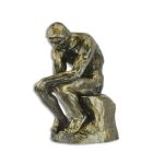 Gusseisenfigur "Der Denker", Denkerfigur, Männerfigur, A CAST IRON SCULPTURE OF THE THINKER