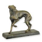 Gusseisentierfigur Windhund, A CAST IRON FIGURINE OF A GREYHOUND