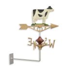 Wetterfahne mit Kuh aus Gusseisen, A CAST IRON COW WEATHER VANE